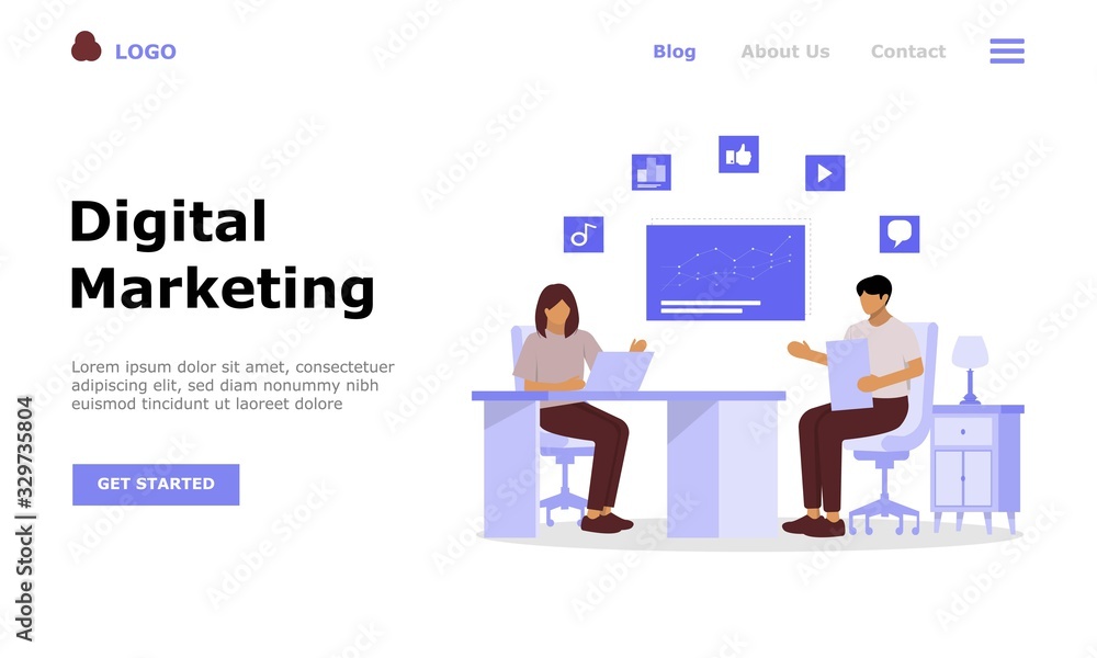 Digital Marketing Strategy Vector Illustration Concept, Suitable for web landing page, ui, mobile app, editorial design, flyer, banner, and other related occasion Digital Marketing Strategy Vector Illustration Concept, Suitable for web landing page, ui, mobile app, editorial design, flyer, banner, and other related occasion