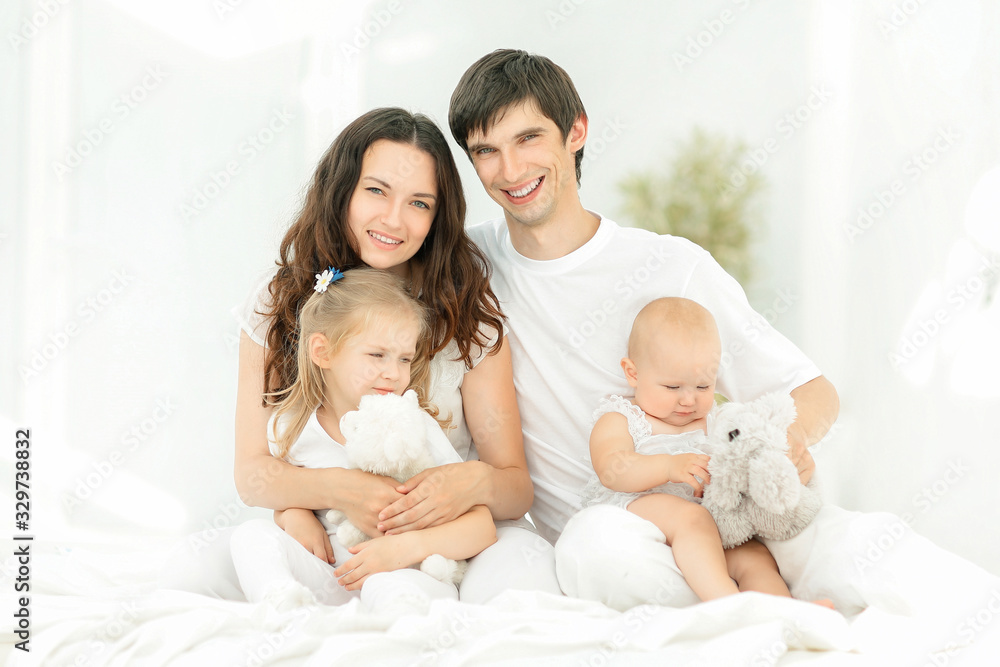 background image of a young happy family. background image of a young happy family.