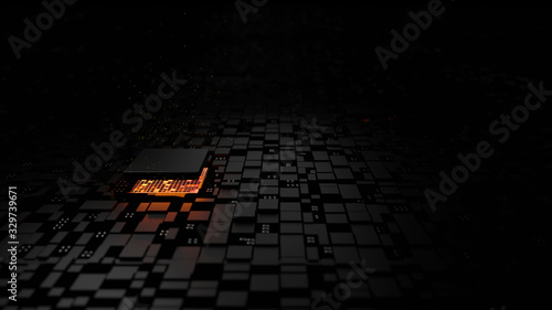 Photography Microprocessor chipset central processor unit on the illumination circuit computer mainboard