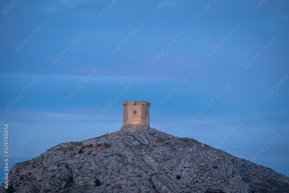 Castillo de Cocentaina fotografiado desde el sur
