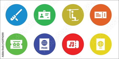pass icon set
