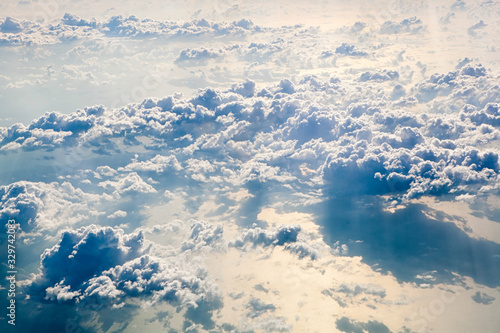 Photography blue sky with clouds