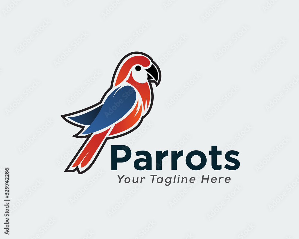 Parrots art logo design inspiration Parrots art logo design inspiration