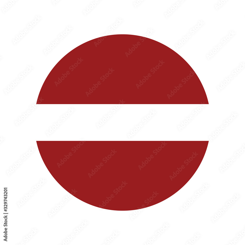 Simple vector button flag - Latvia, Latvia flag, official colors and proportion correctly. National Latvian flag. Vector illustration Simple vector button flag - Latvia, Latvia flag, official colors and proportion correctly. National Latvian flag. Vector illustration