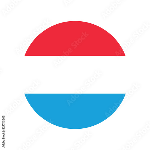 Luxembourg flag, official colors and proportion correctly. National Luxembourgish flag. Vector illustration.