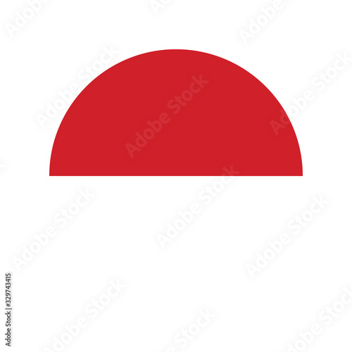 Free Download Monaco flag, official colors and proportion correctly. National Monegasque flag. Raster illustration. Simple vector button flag - Monaco - GFXLoad