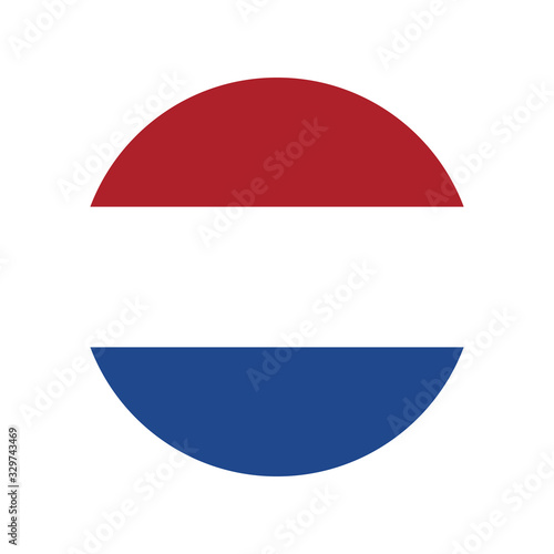 flag - Netherlands, Netherland flag, official colors and proportion correctly. National Dutch flag. Raster illustration.