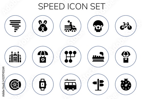 speed icon set