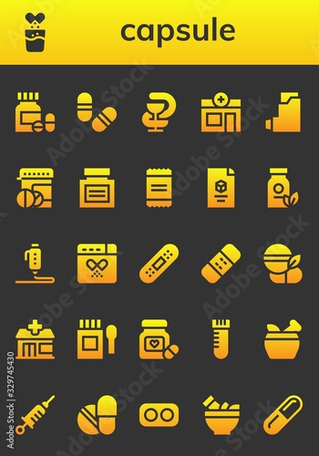capsule icon set