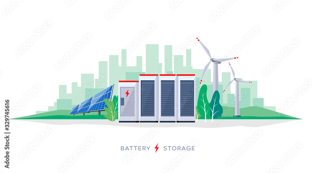 Batterie-energiespeicher Stock Illustrations, Cliparts and Royalty Free  Batterie-energiespeicher Vectors