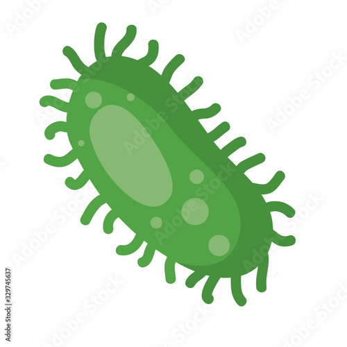 Different Kinds of Viruses. Bacteria Biology Organisms . Virus Infection Ebola Epidemic Sick. Medical Genetics Bacteriological Microorganism. Flat Vector Illustration,