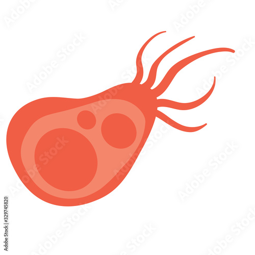 Different Kinds of Viruses. Bacteria Biology Organisms . Virus Infection Ebola Epidemic Sick. Medical Genetics Bacteriological Microorganism. Flat Vector Illustration,