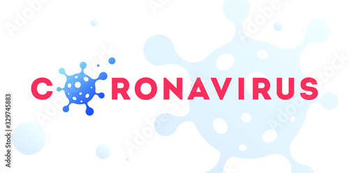 Corona Virus vector banner. 2020-nCov novel coronavirus concept.