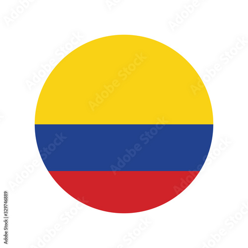 Colombia flag, official colors and proportion correctly.