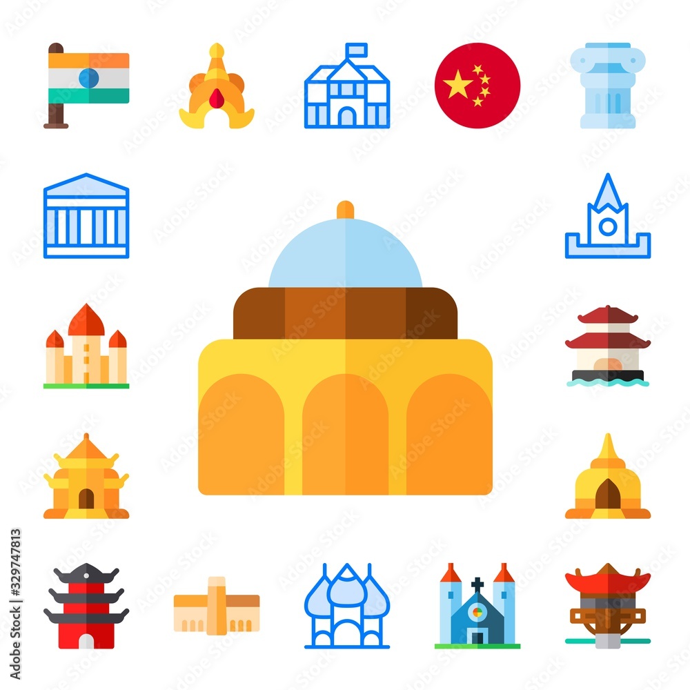 palace icon set