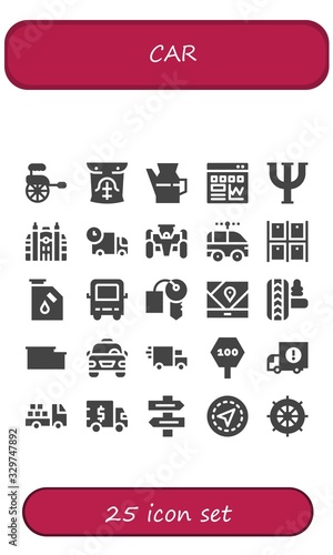 car icon set