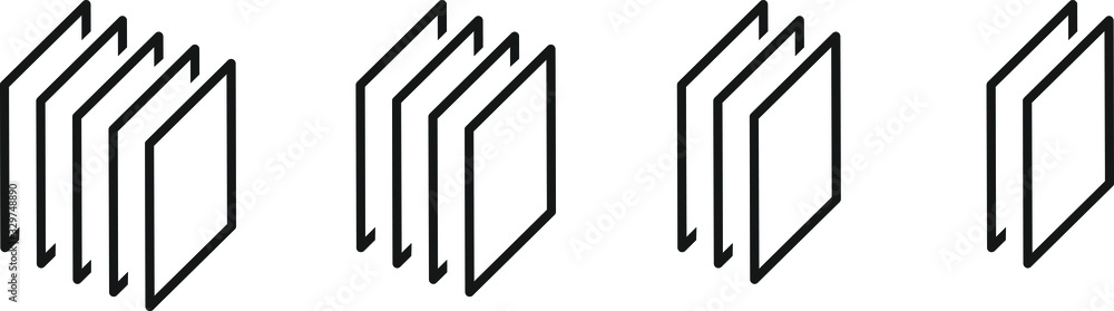layer icon, vector line illustration layer icon, vector line illustration