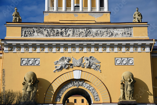 Architecture of Saint-Petersburg, Russia. Admiralty building.