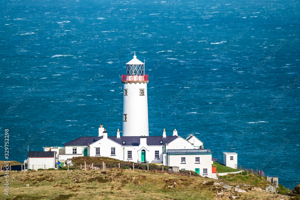 Fanad Head lighthouse during the winter in County Donegal - Ireland