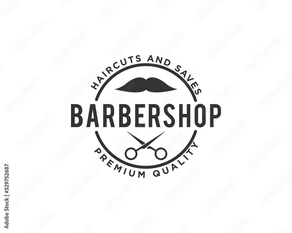 Barbershop or Haircut Logo Icon Design Vector Barbershop or Haircut Logo Icon Design Vector