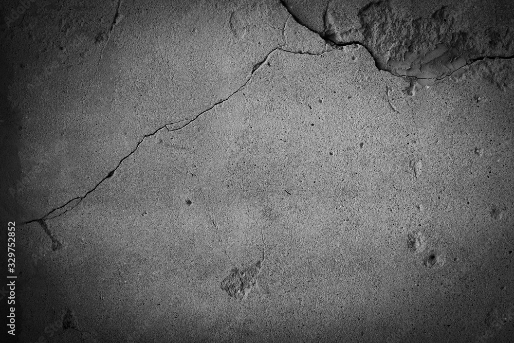 Black cement wall texture rough background. An old dark grundge ...