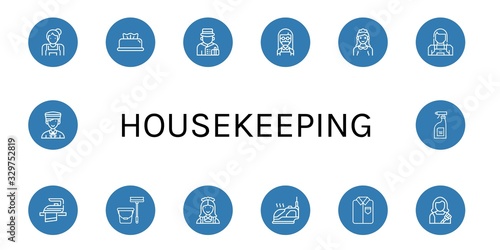 Set of housekeeping icons