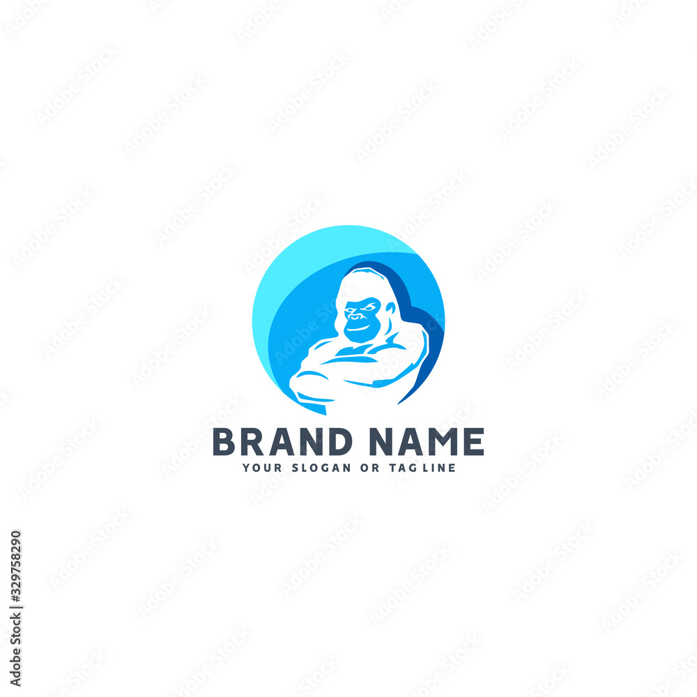 Obraz premium colorful apes logo design vector