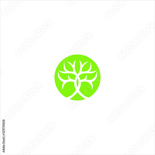 Tree Inside The Logo Design Circle