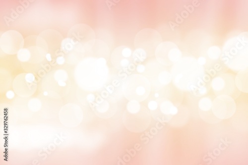 Pink pastel abstract background with white bokeh stars lights beautiful colorful shiny blurred. use wallpaper backdrop Christmas wedding card and texture your product.
