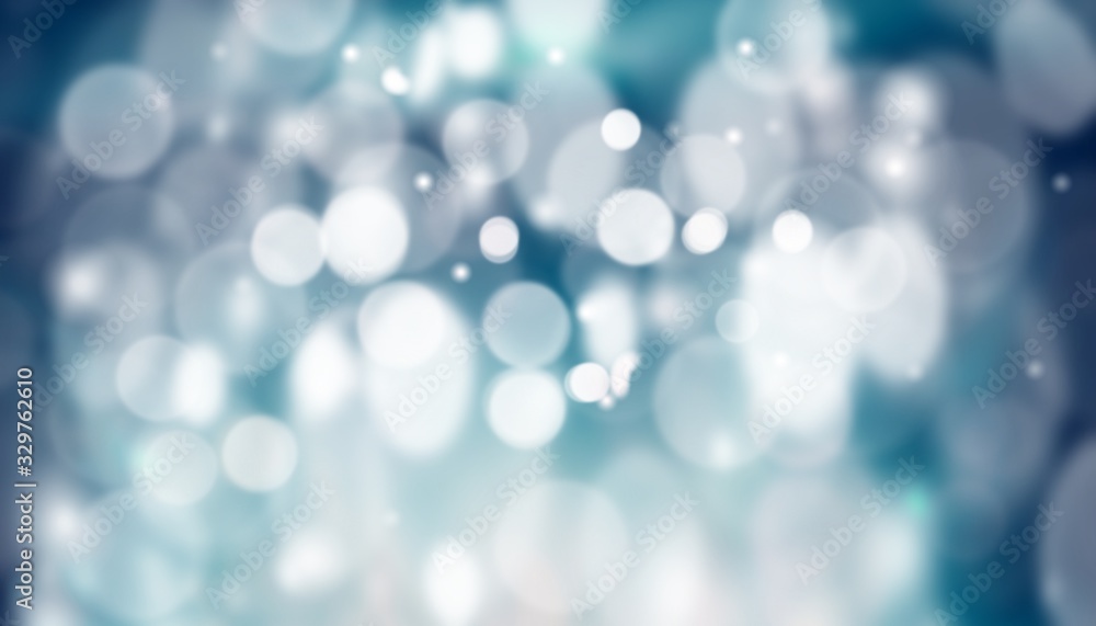 Black blue abstract background with white bokeh stars lights beautiful colorful shiny blurred. use wallpaper backdrop Christmas wedding card and texture your product.