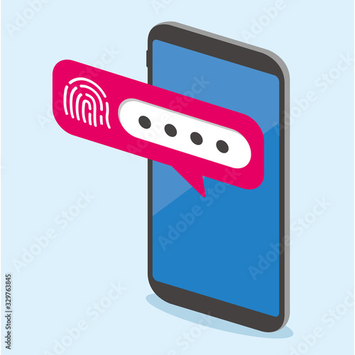 secure flat icon illustration vector 