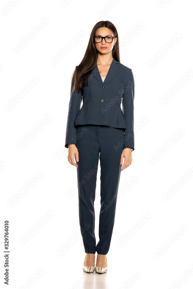 Young beautiful business woman in a pants and jacket Young beautiful business woman in a pants and jacket