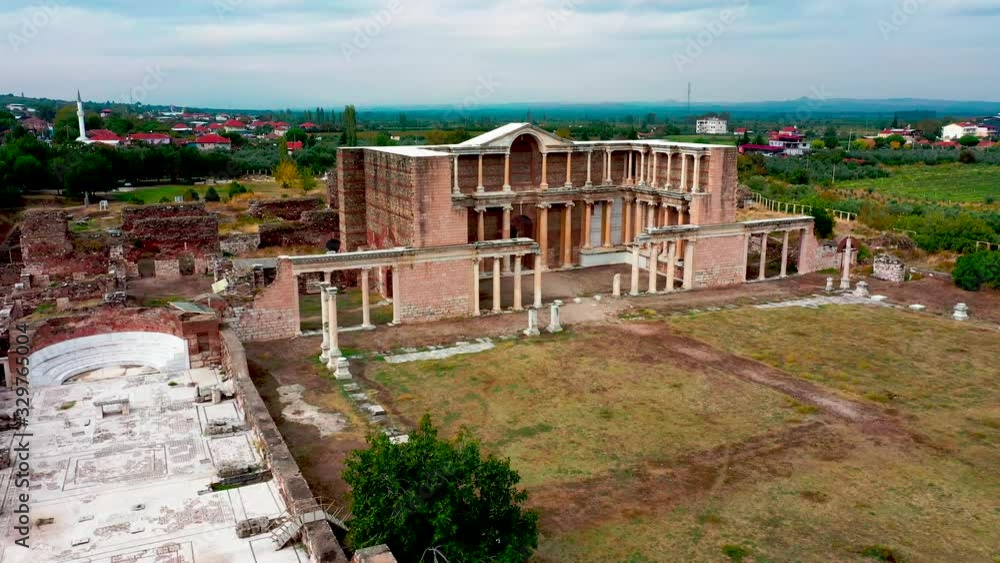 Sardes Ancient City, The Greek gymnasium of Sardis. Manisa Turkiye Sardes Ancient City, The Greek gymnasium of Sardis. Manisa Turkiye