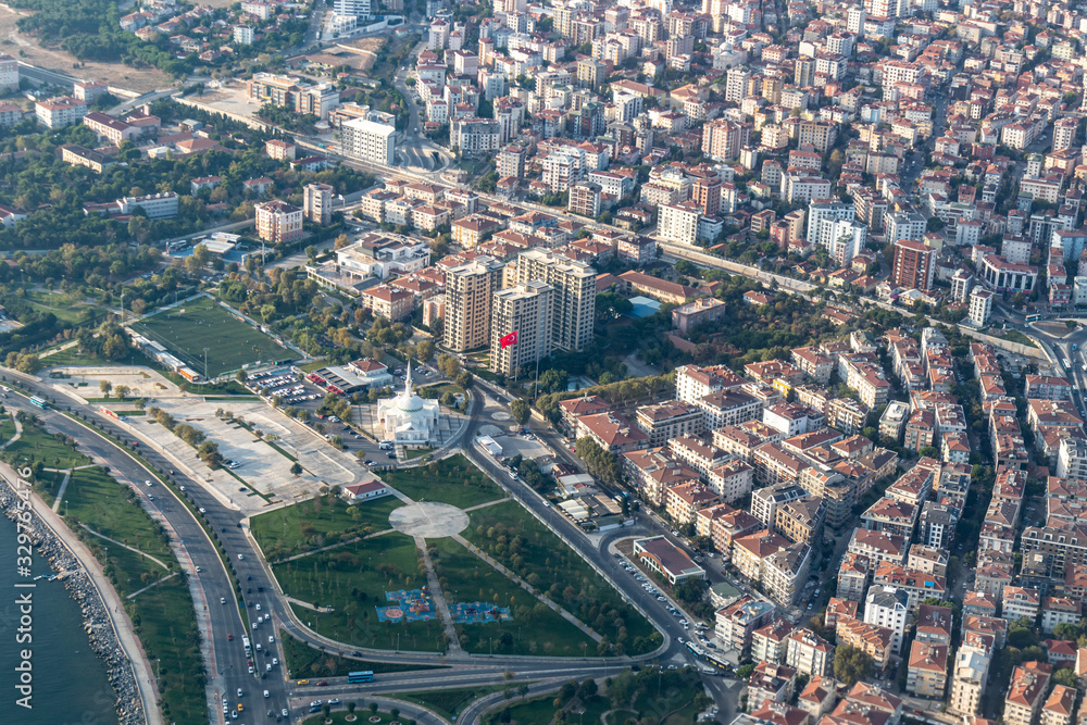 aerial view of the city Istanbul
