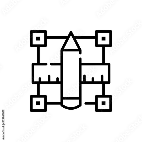 Scale icon Vector illustration Line Design and Development style icon 