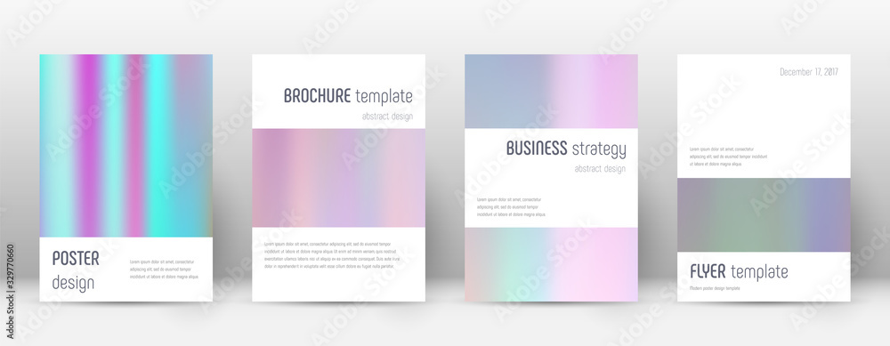 Flyer layout. Minimalistic lively template for Bro