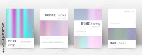 Flyer layout. Minimalistic lively template for Bro