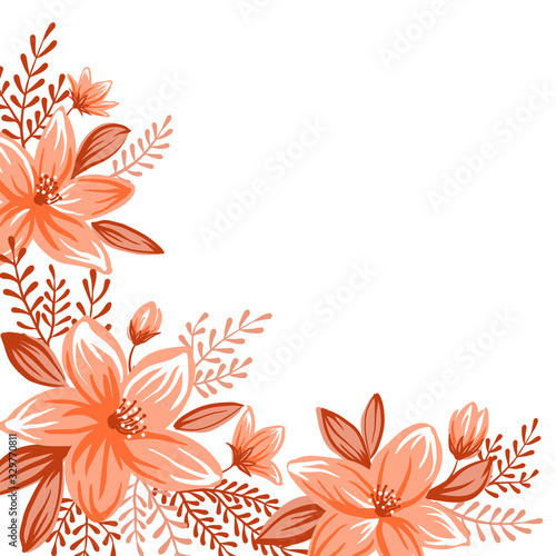 Decorative floral ornament