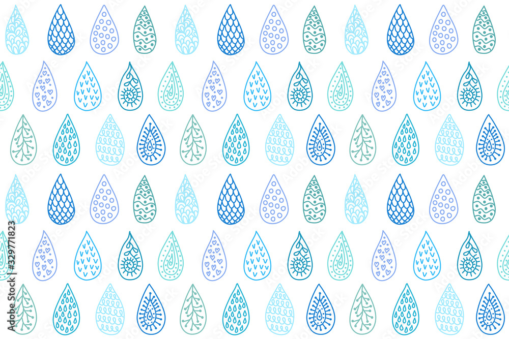 Water drops seamless pattern Water drops seamless pattern