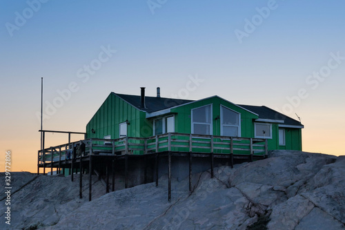 Greenland Ilulissat city color houses unusual colors