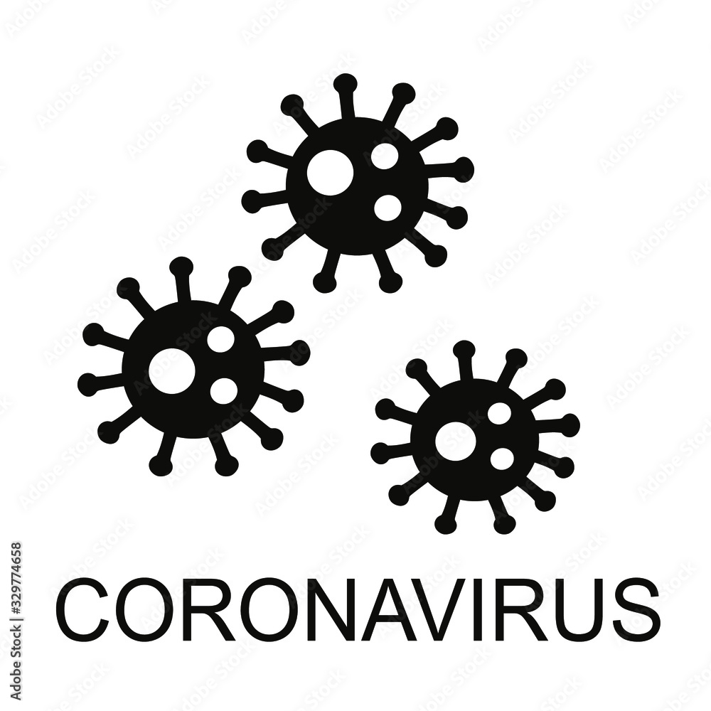 Vector illustration on a white background. Infection with coronary virus COVID-19 Vector illustration on a white background. Infection with coronary virus COVID-19