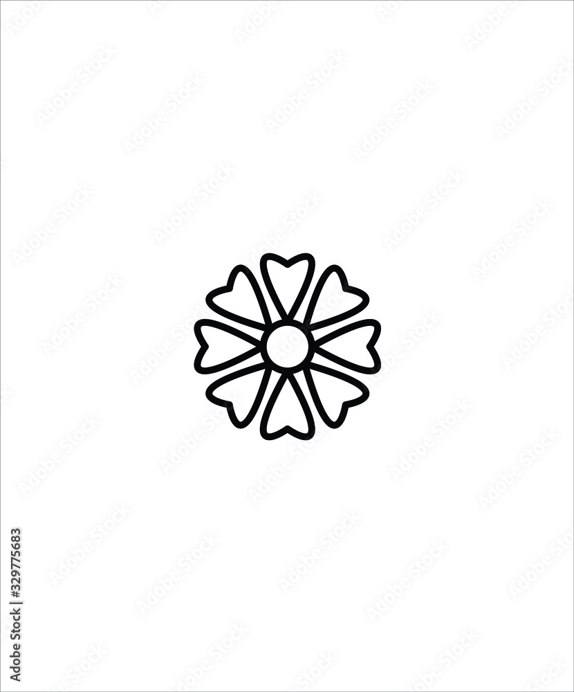 flower line design icon,vector best line design icon. flower line design icon,vector best line design icon.