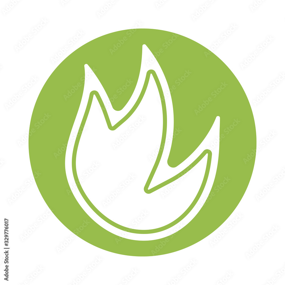 Obraz premium fire flame , silhouette style icon