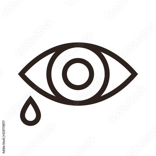 Eye and tear icon