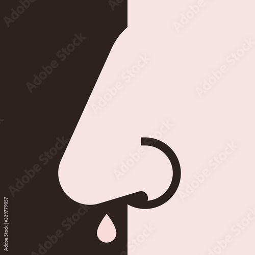 Snuffles. Runny nose icon