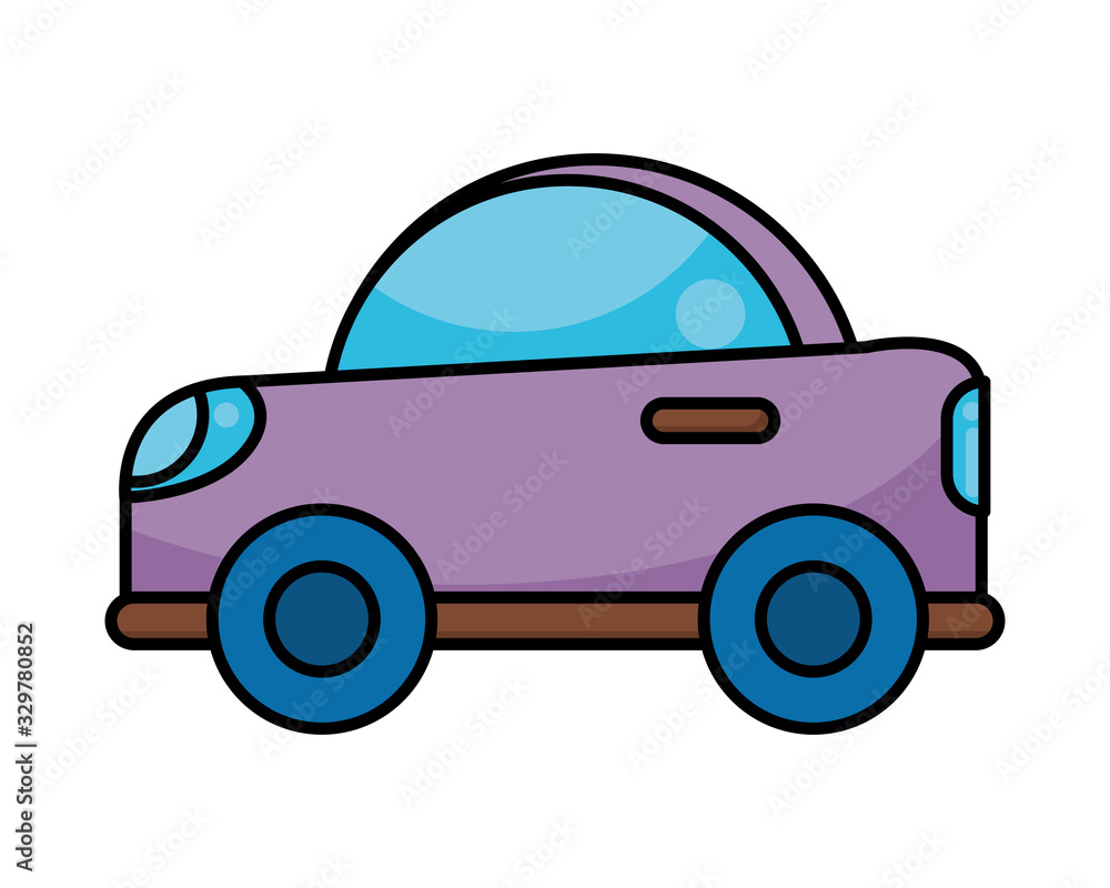 car child toy flat style icon