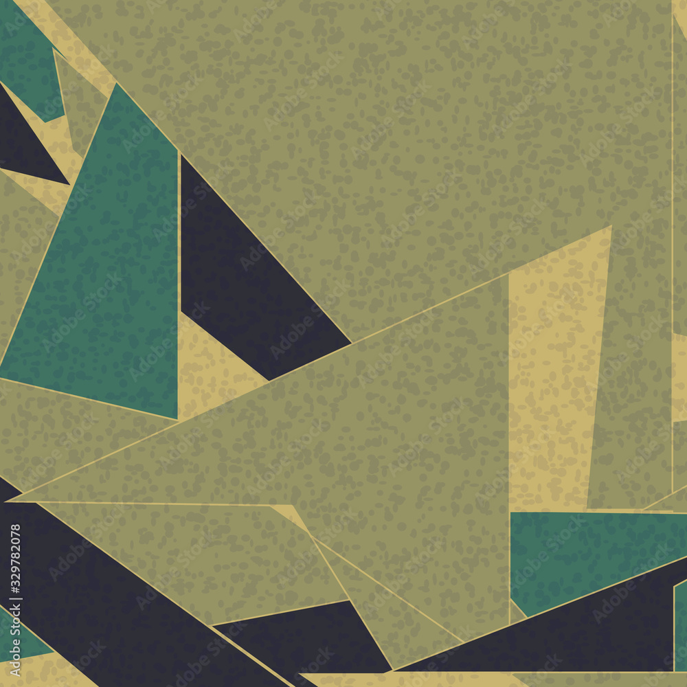 Fototapeta premium Abstract Random Color Poligones Generative Art background illustration