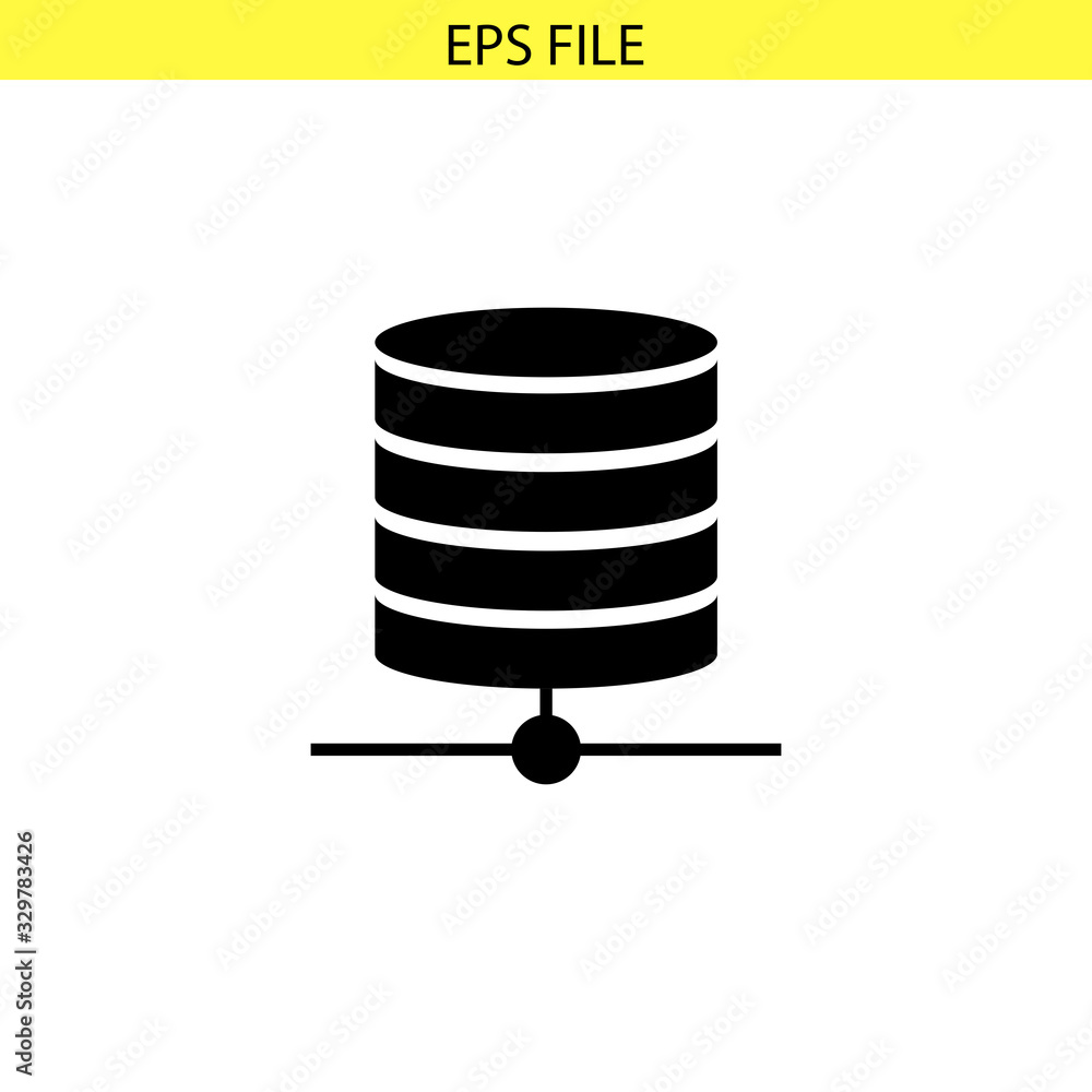 Network database icon. EPS vetcor file Network database icon. EPS vetcor file