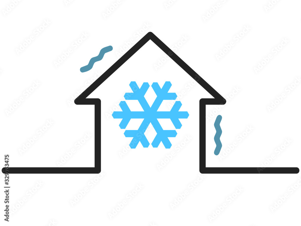 Fototapeta premium 寒い部屋イメージ