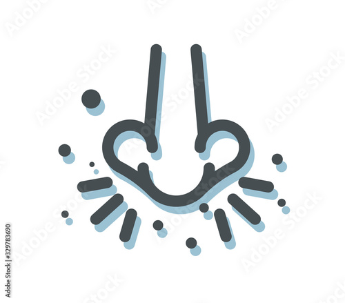 Sneeze - Common Cold and Flu - Icon